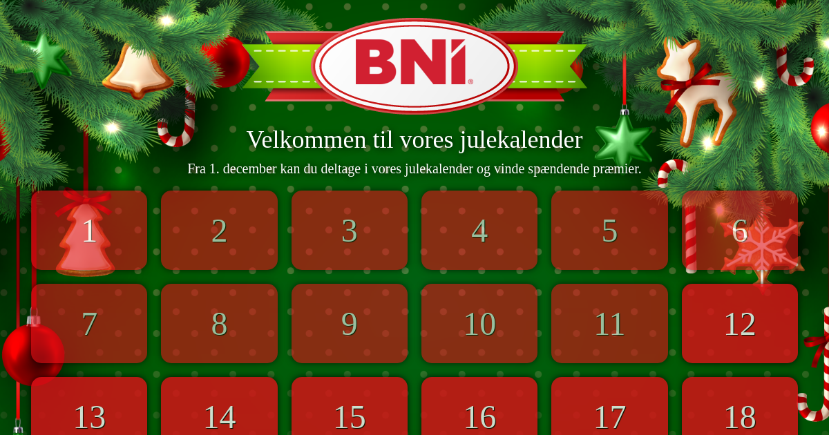 BNI´s julekalender 2022